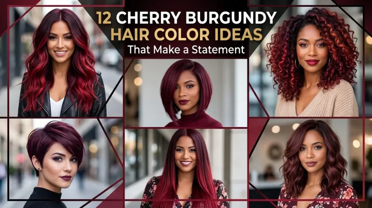 12 Cherry Burgundy Hair Color Ideas That Make a Statement