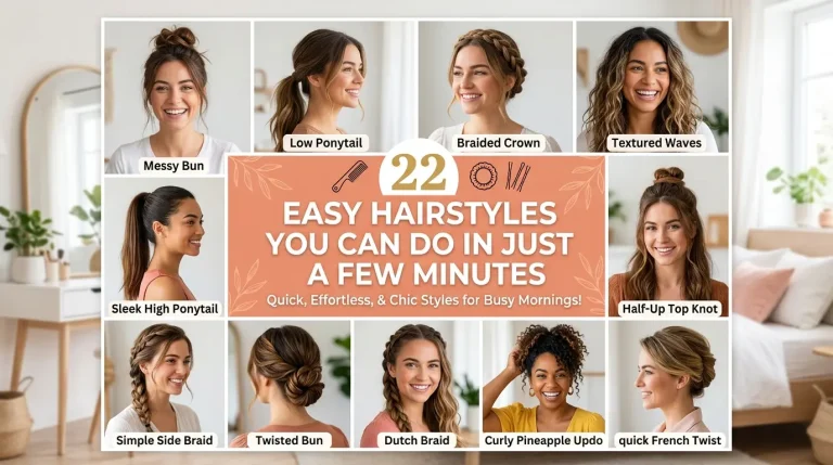 22 Easy Hairstyles You Can Do in Just a Few Minutes