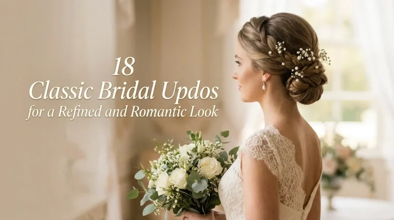 18 Classic Bridal Updos for a Refined and Romantic Look